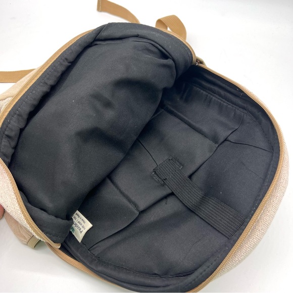 Handmade Hemp Cotton Travel Backpack - Picture 4 of 10
